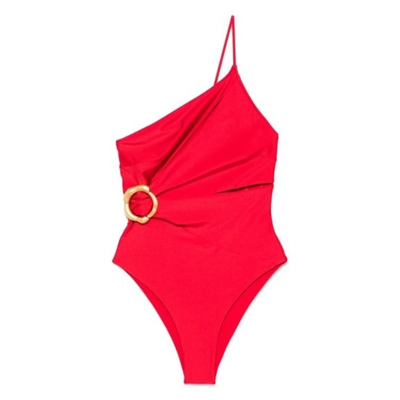Cult Gaia Other - Cult Gaia Asymmetric Red Swimsuit With Cut-Out Detail - NWT